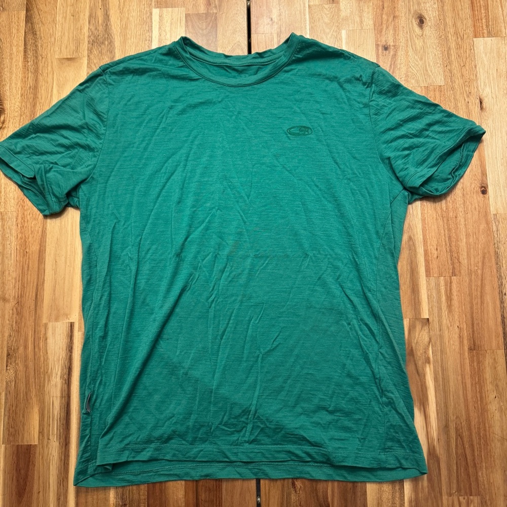 Icebreaker Green Short Sleeve Tee • Men’s Large